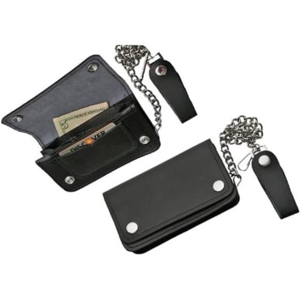 Supplies Biker Wallet, Small , Black